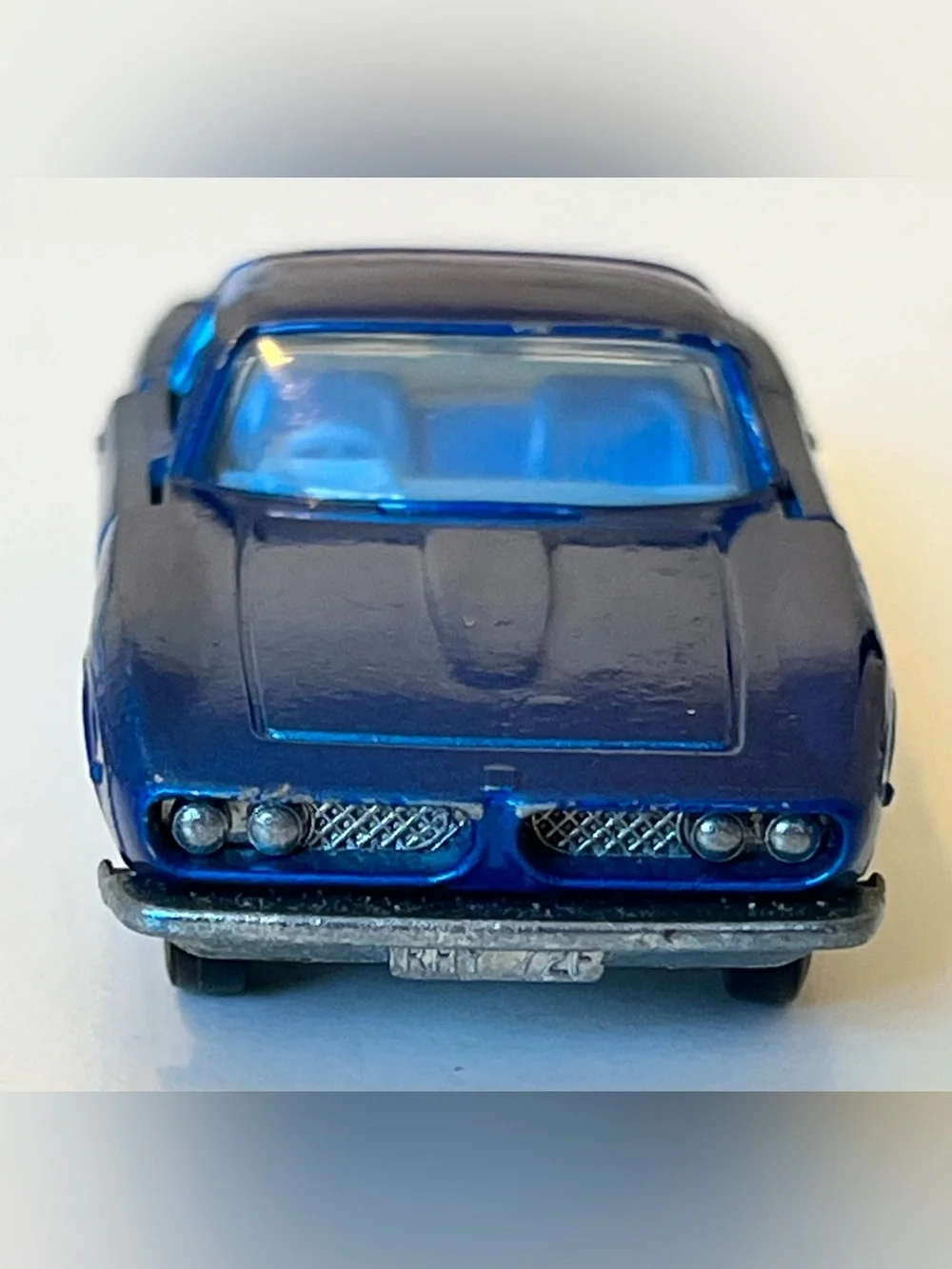 Vintage Matchbox Superfast No. 14 Iso Griffo Metallic Blue Lesney England